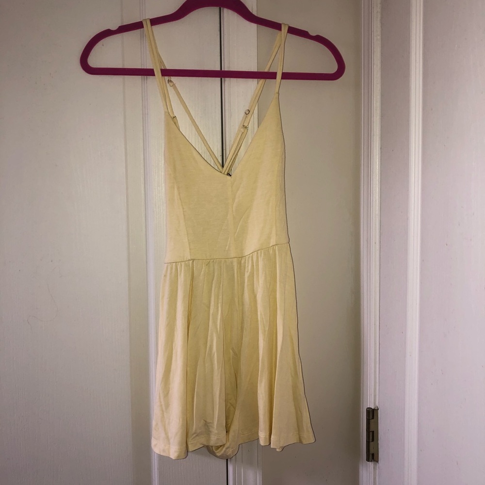 FOREVER 21 yellow romper